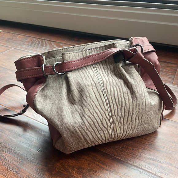 Kooba pink and cream textured handbag - Picture 5 of 7